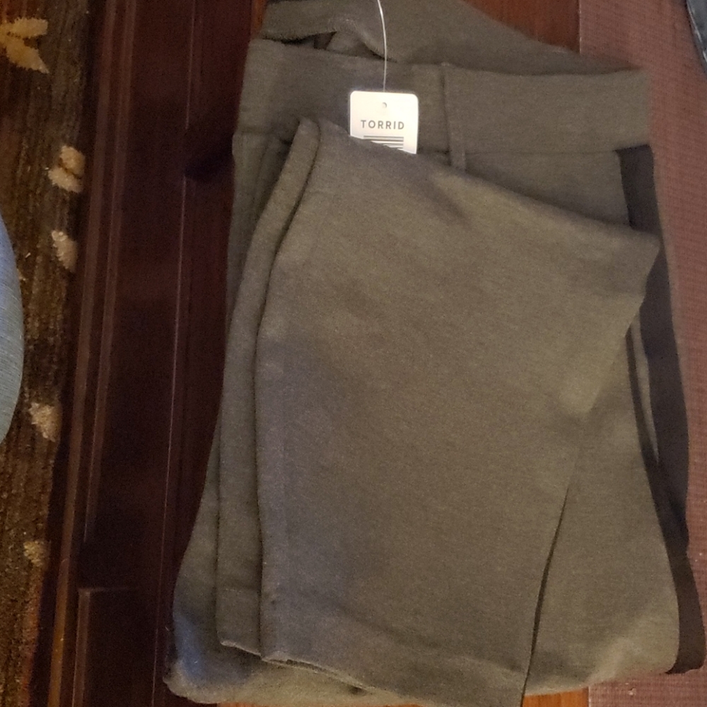 Torrid grey pull on pants